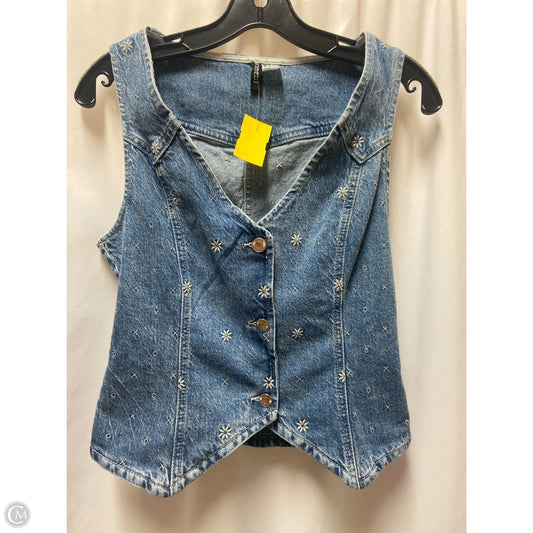 Vest Other By Divided In Blue Denim, Size: S