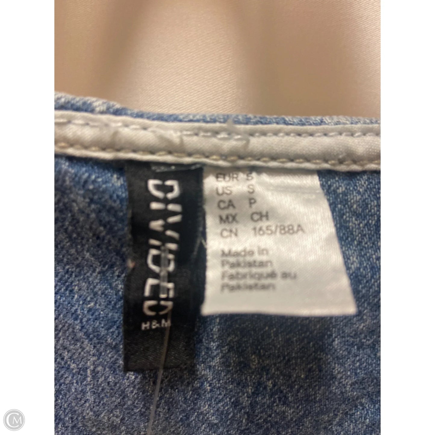 Vest Other By Divided In Blue Denim, Size: S