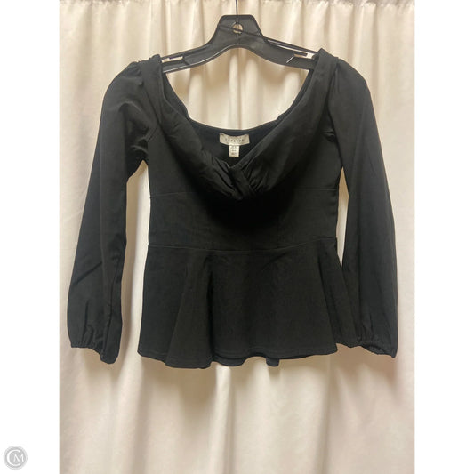 Top Long Sleeve By Topshop In Black, Size: M