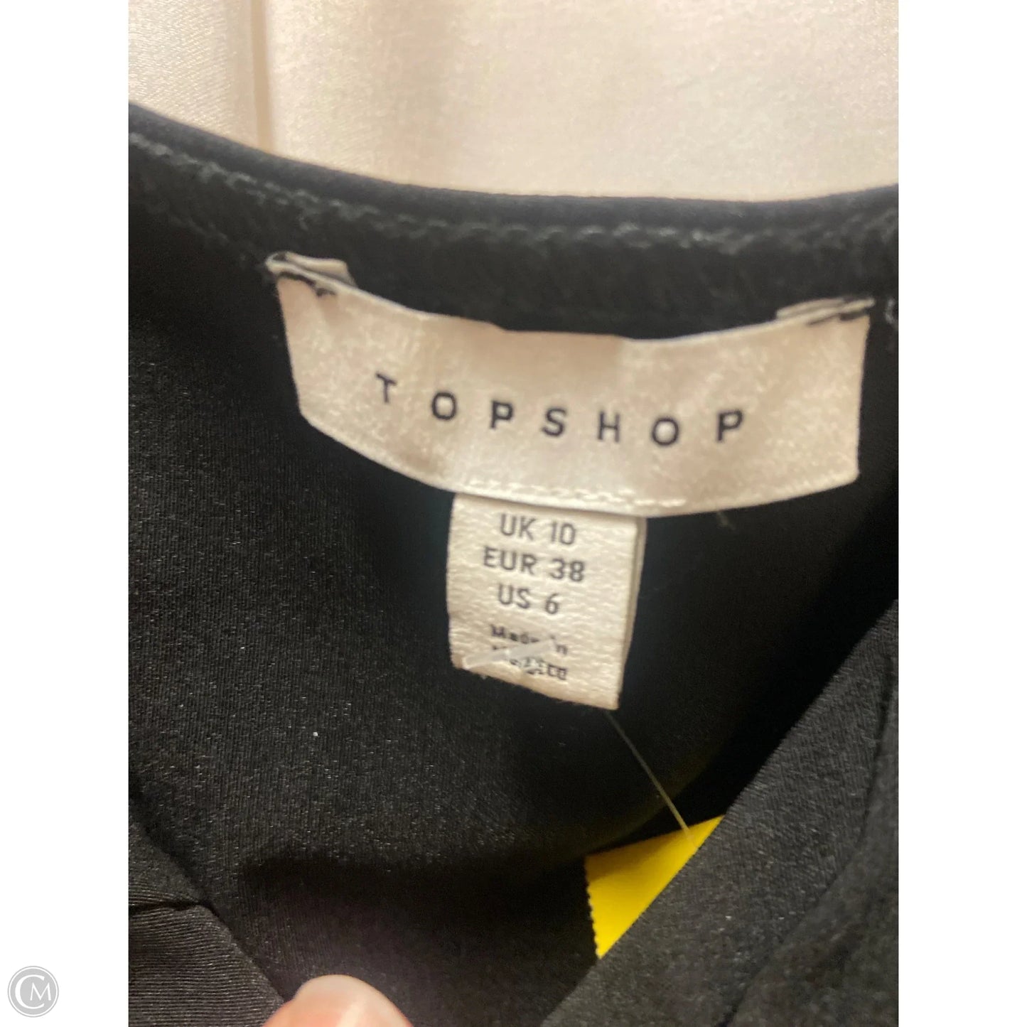 Top Long Sleeve By Topshop In Black, Size: M