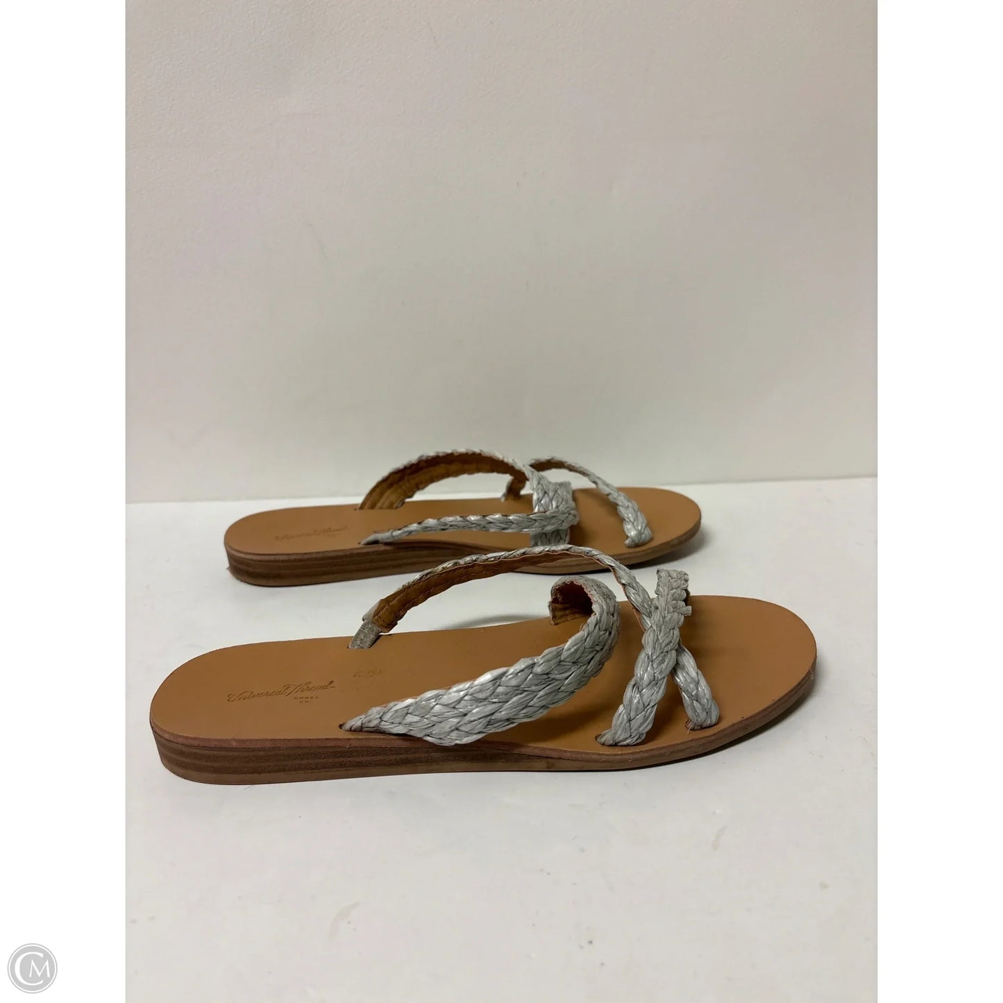 Sandals Flats By Universal Thread In Silver, Size: 8