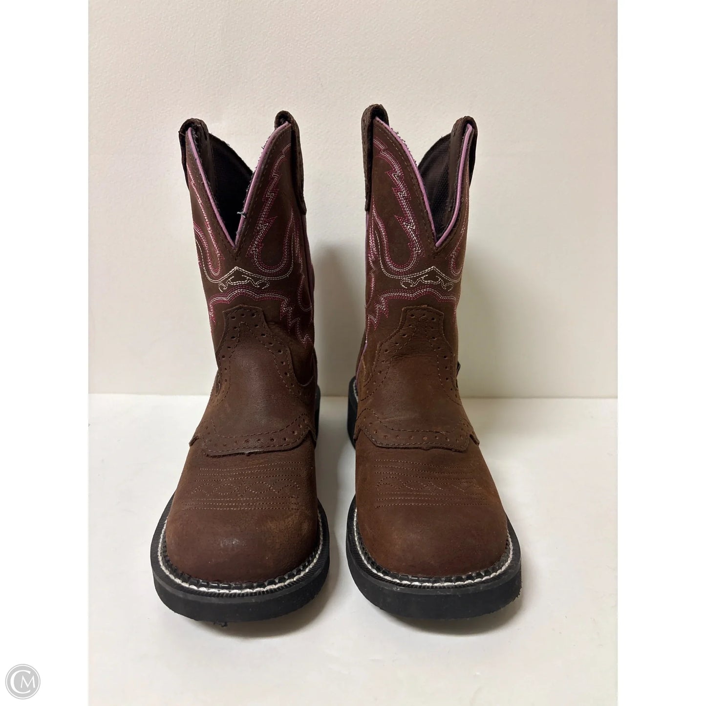 Boots Western By Justin In Brown, Size: 6