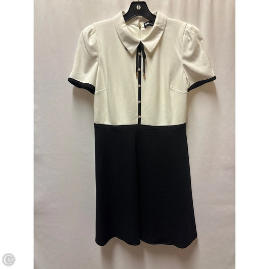 Dress Designer By Karl Lagerfeld In Black & White, Size: M