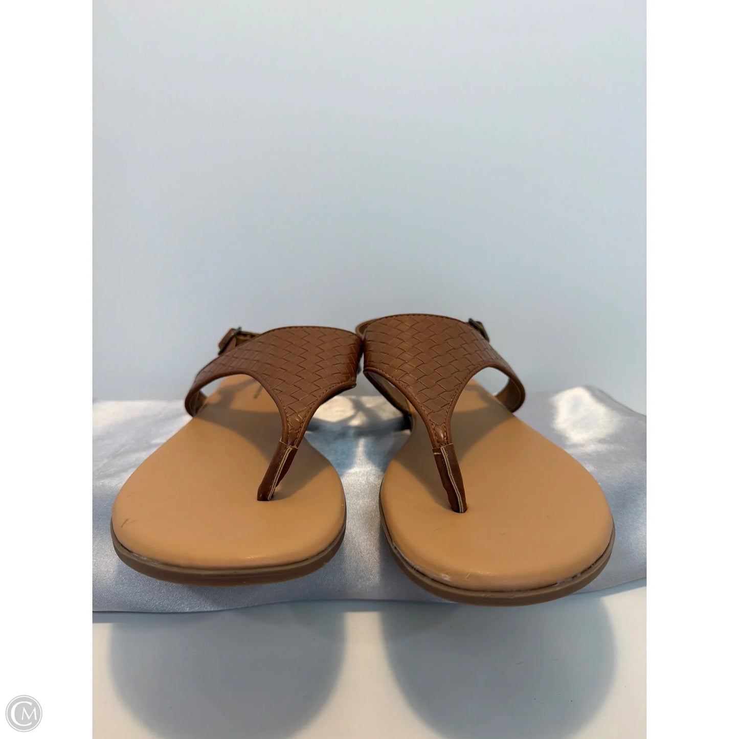 Sandals Flats By Time And Tru In Brown, Size: 11