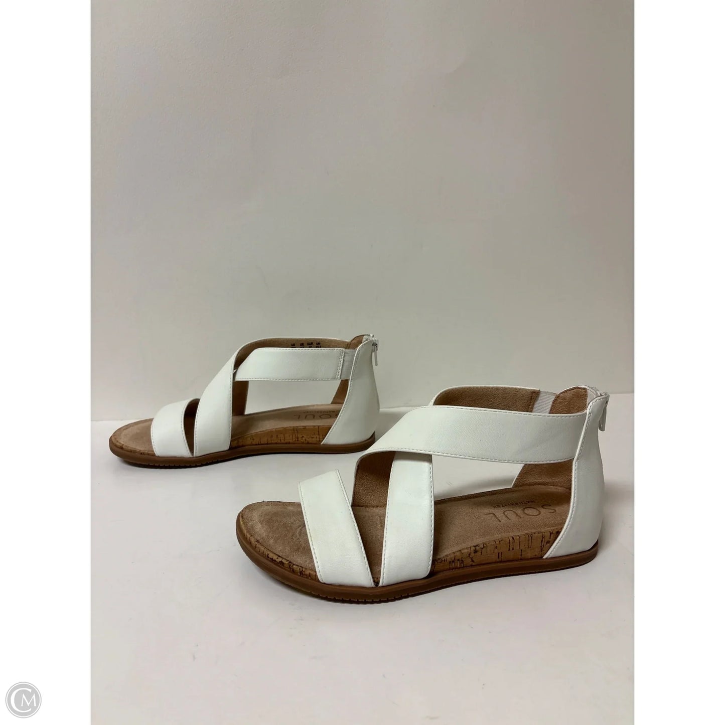 Sandals Heels Wedge By Naturalizer In White, Size: 7