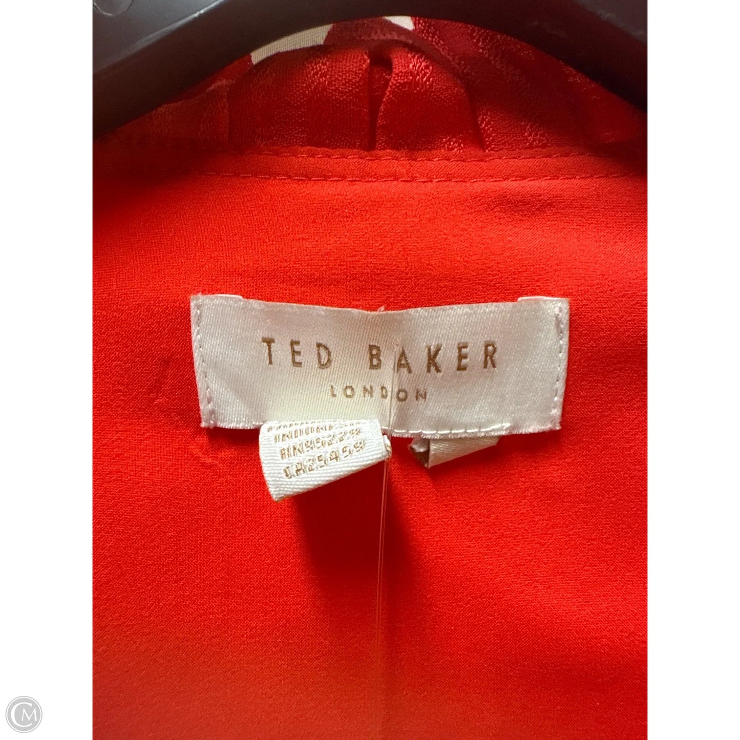 Top Long Sleeve By Ted Baker In Red, Size: 2