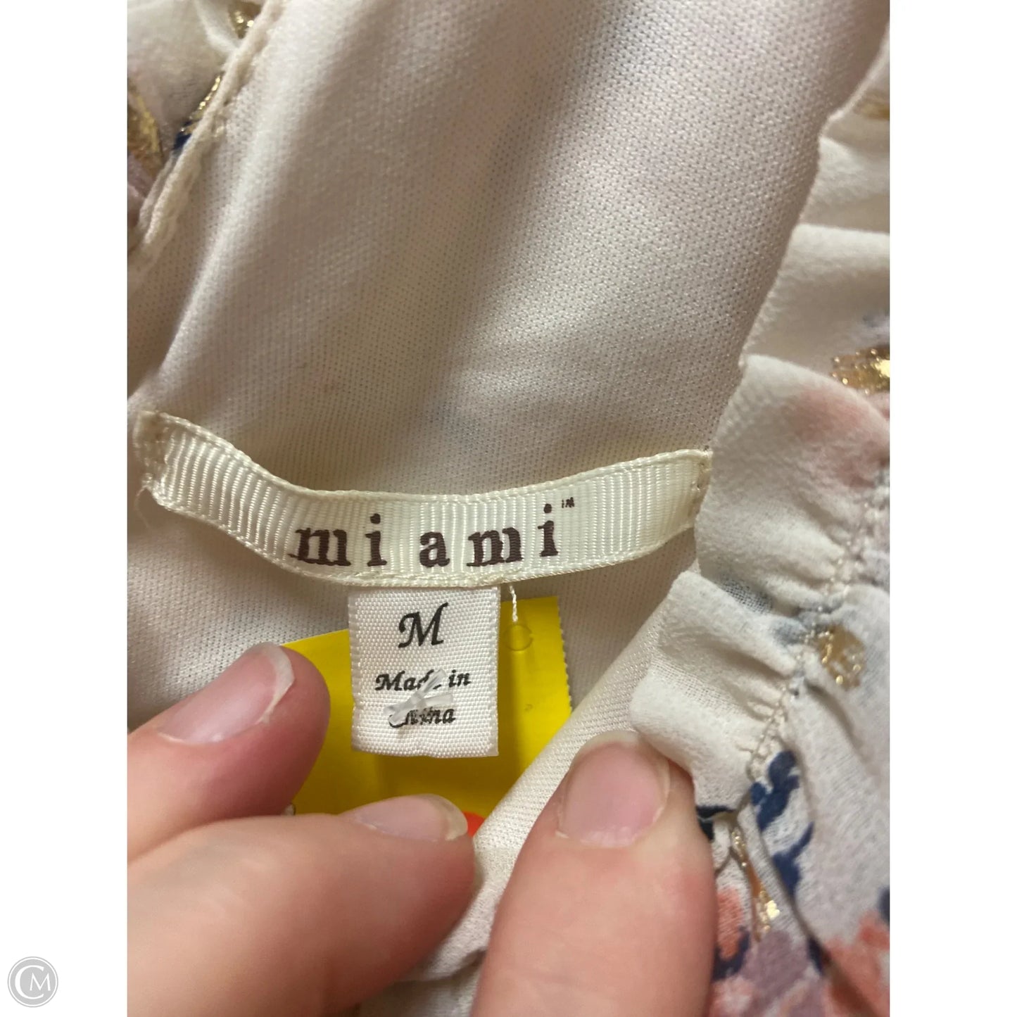 Dress Casual Maxi By Miami In Cream, Size: M