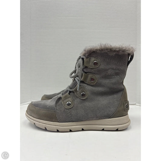 Boots Mid-calf Flats By Sorel In Grey, Size: 7