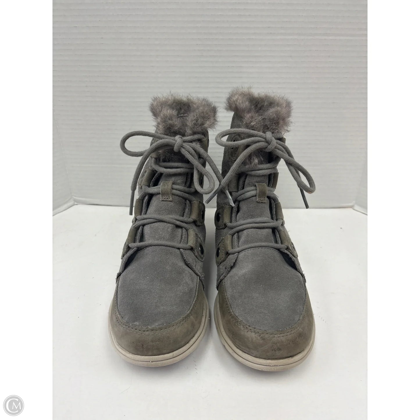 Boots Mid-calf Flats By Sorel In Grey, Size: 7