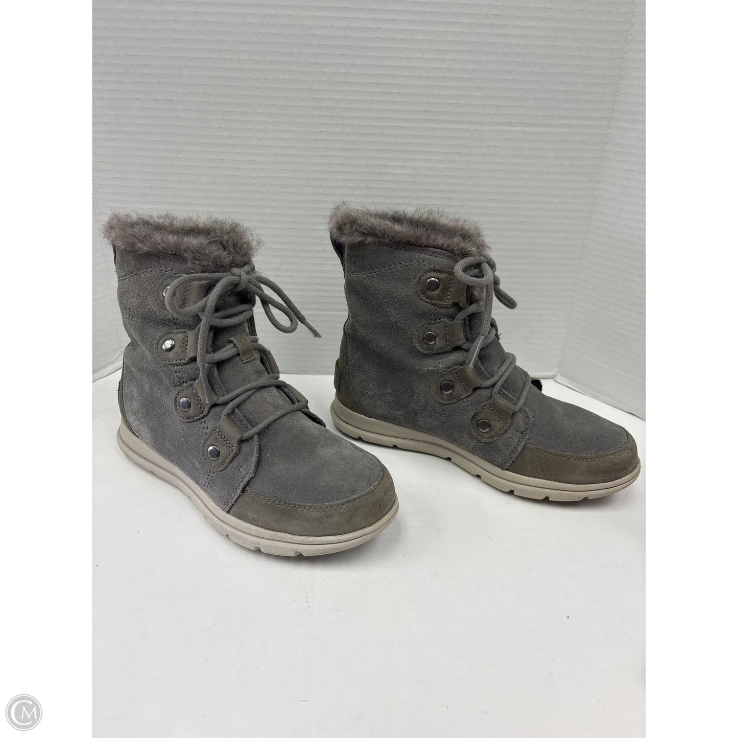 Boots Mid-calf Flats By Sorel In Grey, Size: 7