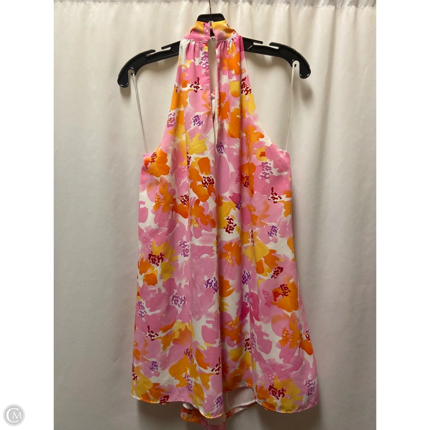Dress Casual Midi By Aakaa In Pink & Yellow, Size: S