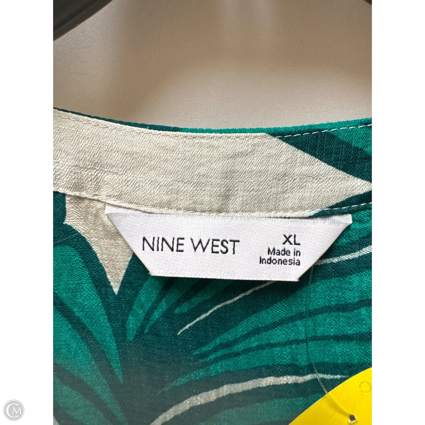 Dress Casual Midi By Nine West In Green, Size: Xl