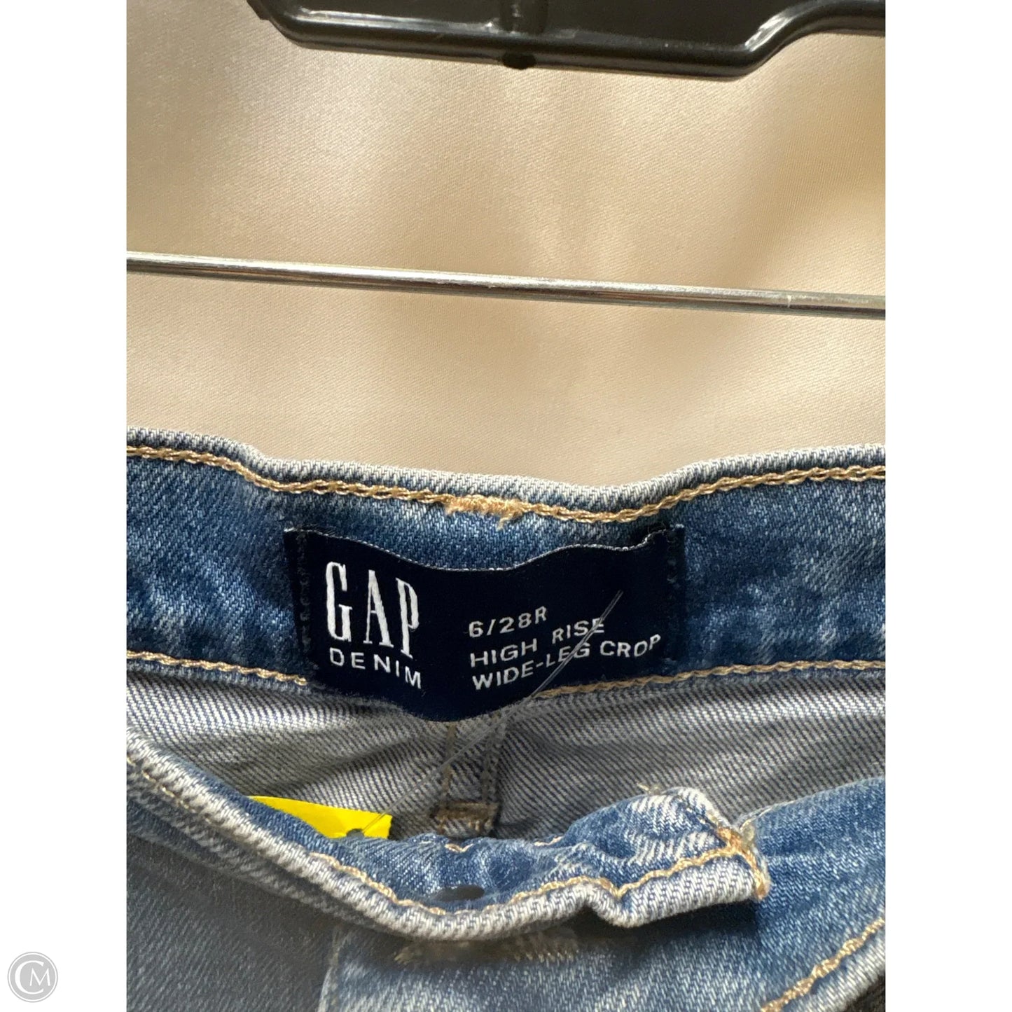 Jeans Straight By Gap In Blue Denim, Size: 6