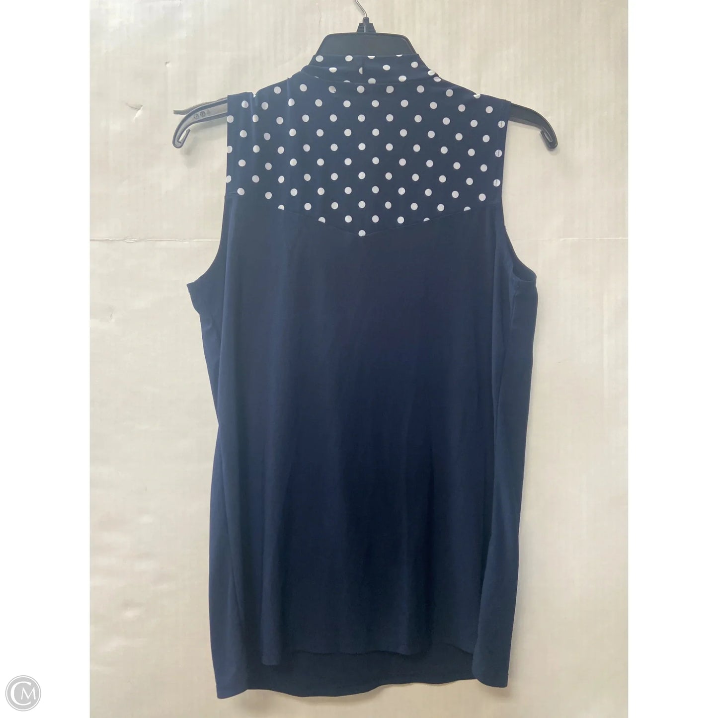 Top Sleeveless By Clothes Mentor In Navy, Size: S