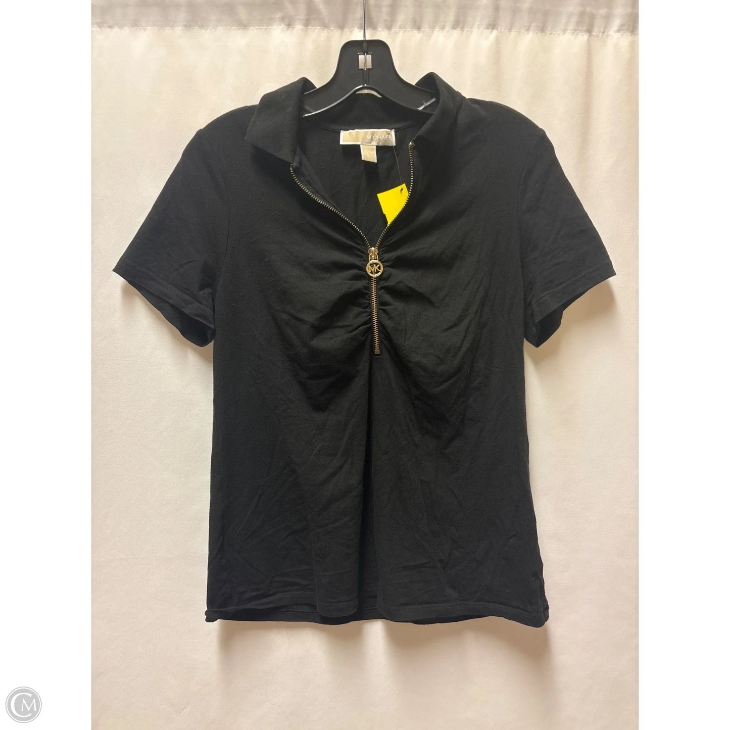 Top Short Sleeve By Michael By Michael Kors In Black, Size: M