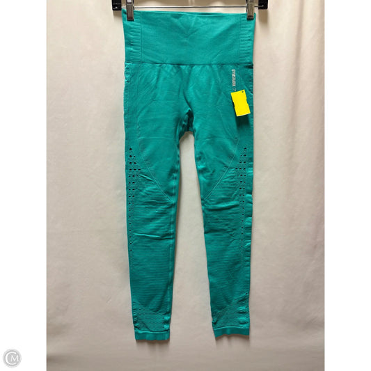 Athletic Leggings By Gym Shark In Teal, Size: S