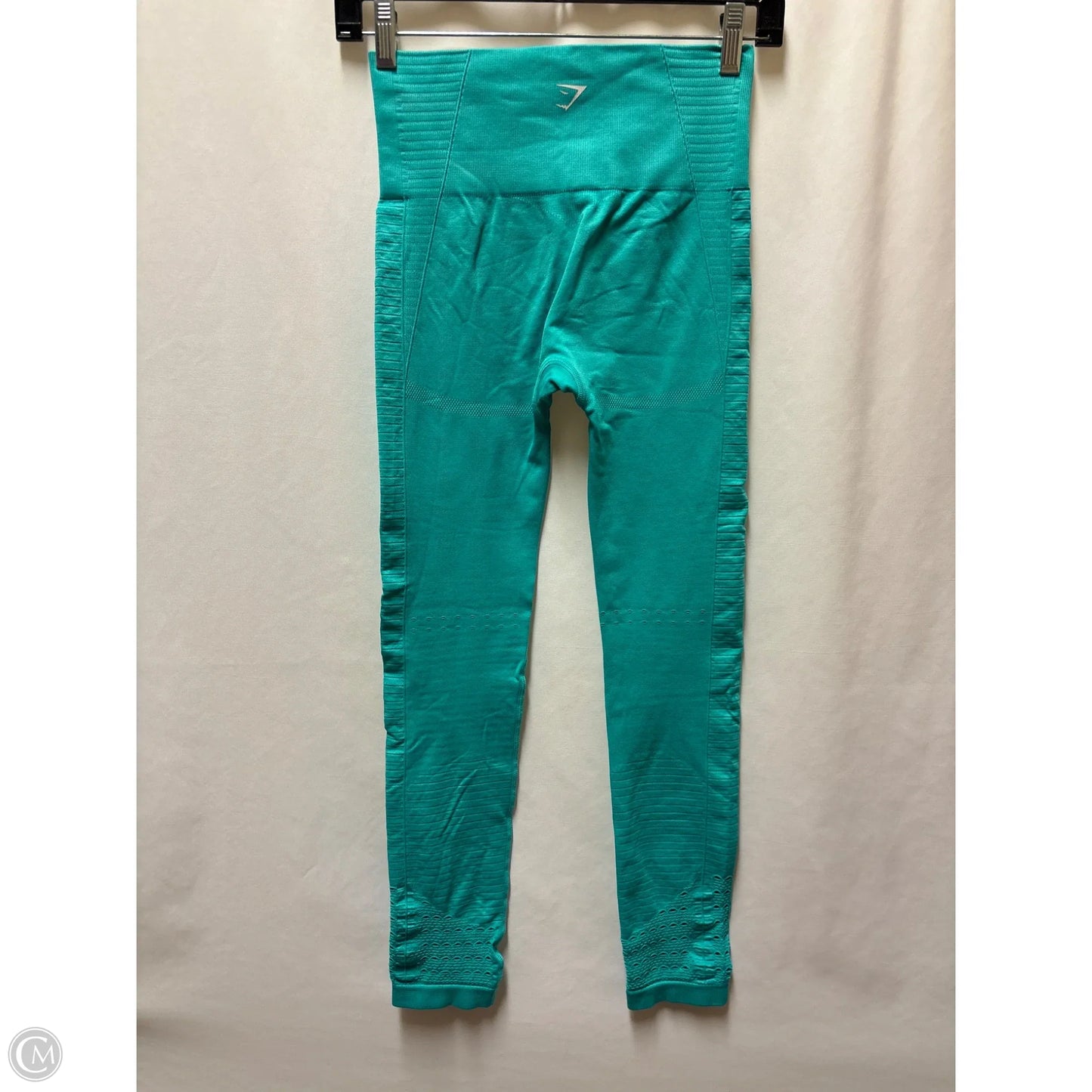 Athletic Leggings By Gym Shark In Teal, Size: S