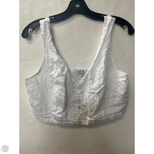 Top Sleeveless By Madewell In White, Size: M