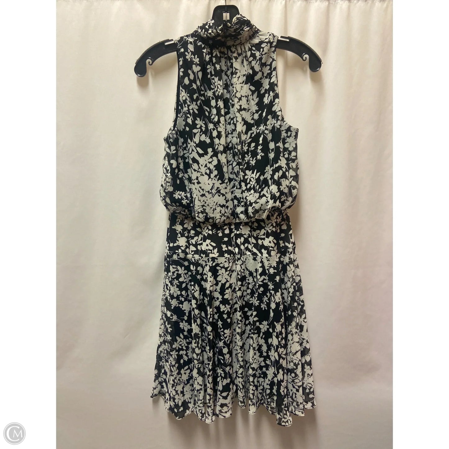 Dress Casual Midi By Just Taylor In Black & White, Size: Xs