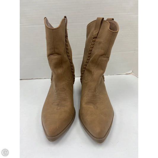 Boots Ankle Heels By Dolce Vita In Brown, Size: 9