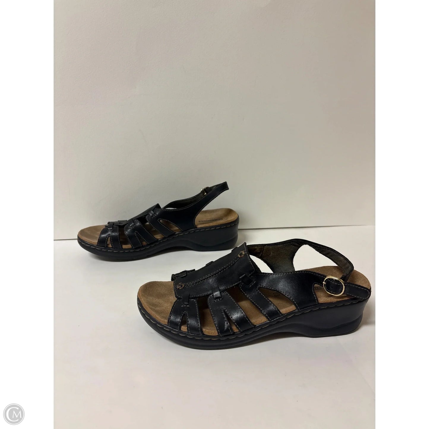 Shoes Heels Block By Clarks In Black, Size: 9