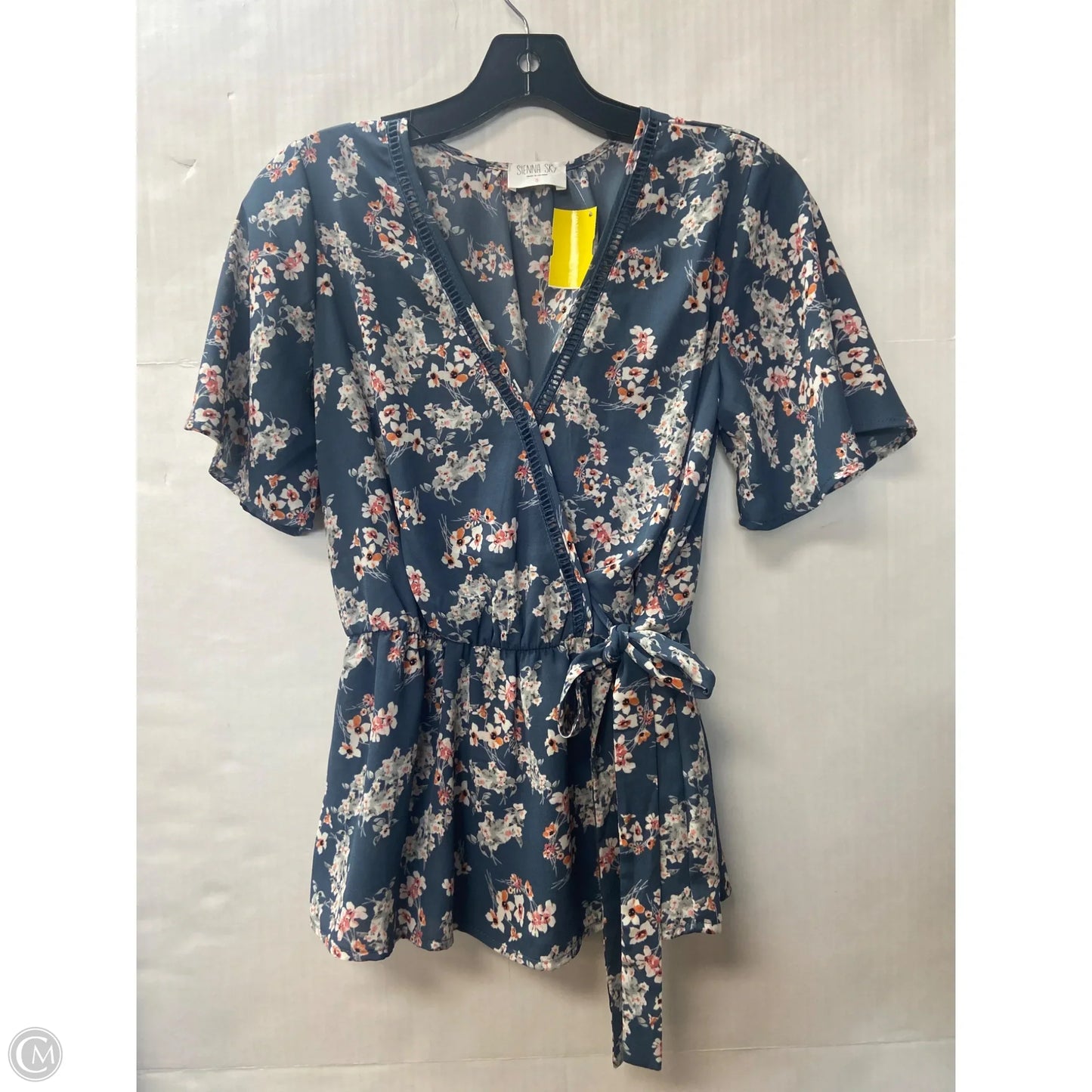 Top Short Sleeve By Sienna Sky In Blue, Size: S