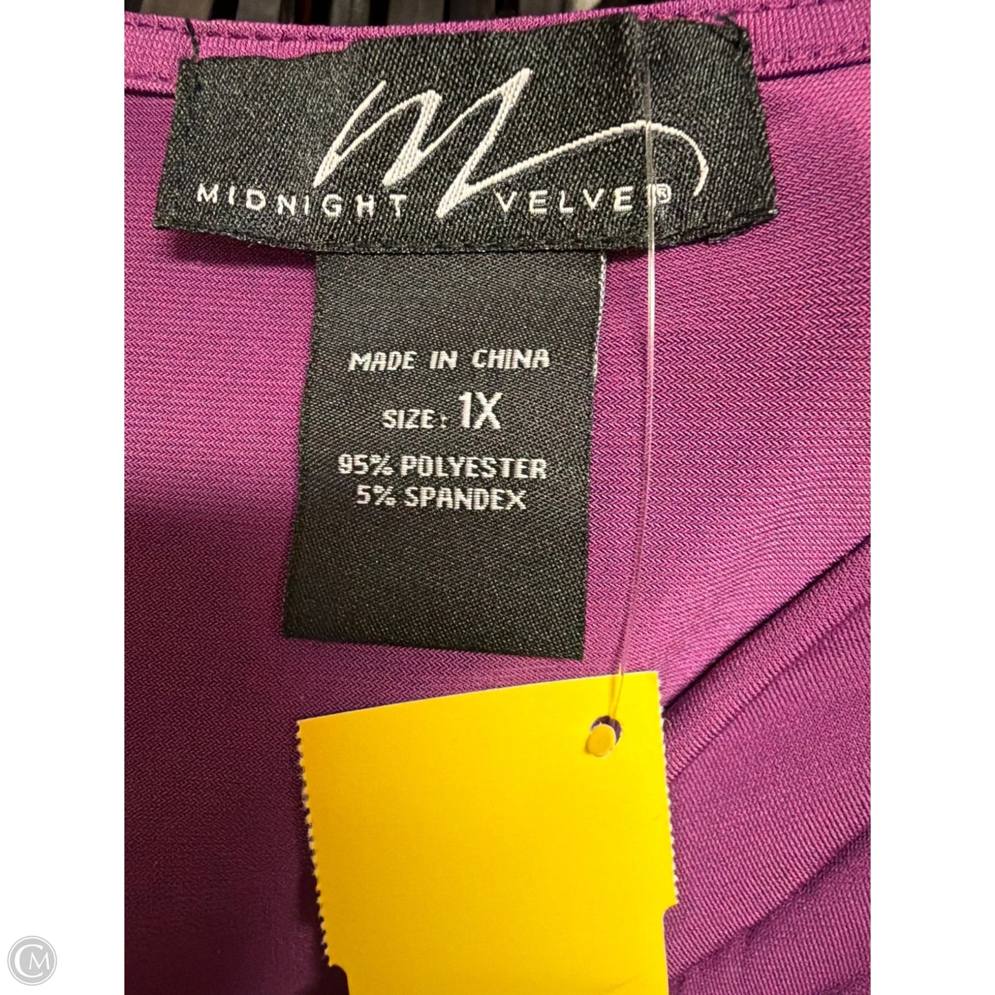 Pants Set 2pc By Clothes Mentor In Purple, Size: 1x