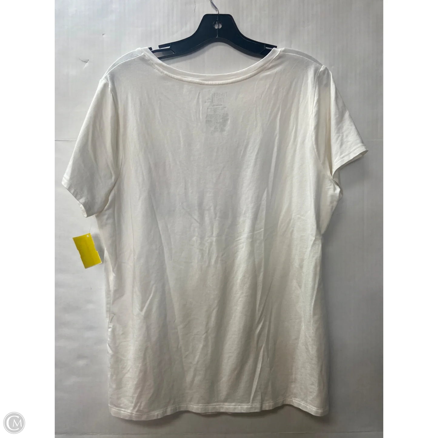 Top Short Sleeve By Time And Tru In White, Size: Xl