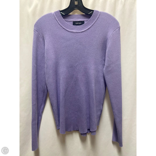 Top Long Sleeve By Karen Kane In Purple, Size: Xl