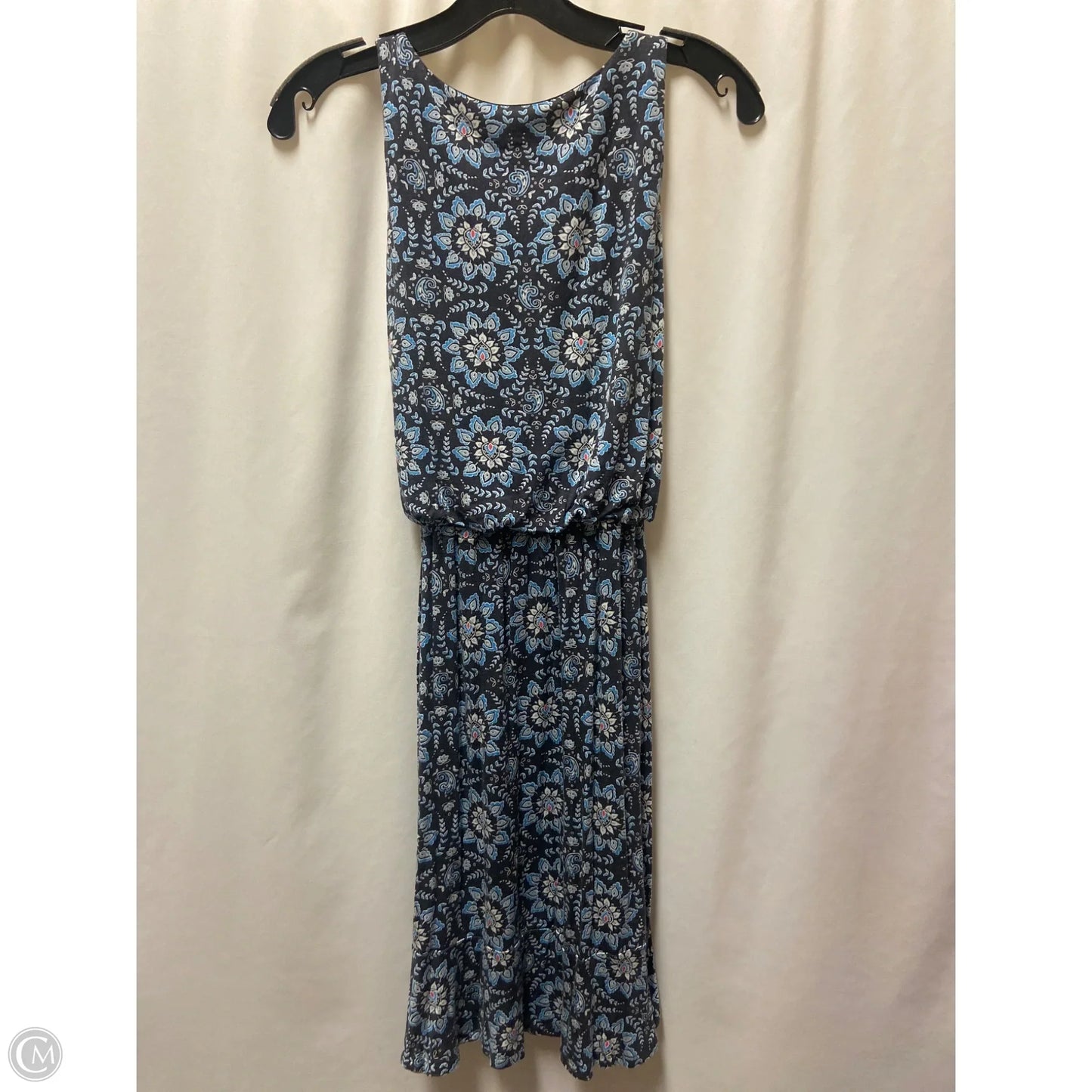 Dress Casual Midi By Loft In Blue, Size: Xs