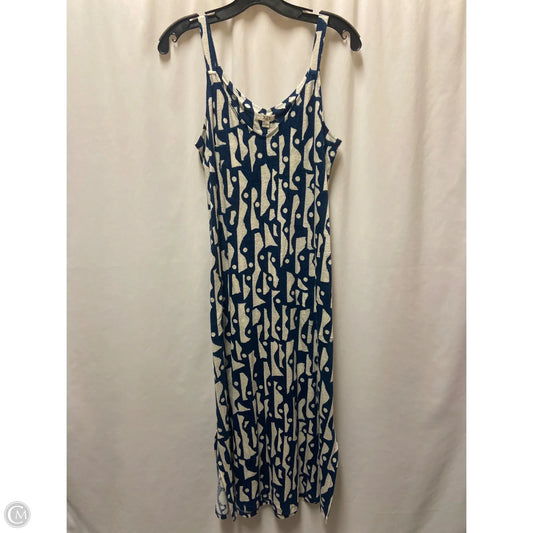 Dress Casual Maxi By Nic + Zoe In Blue, Size: S