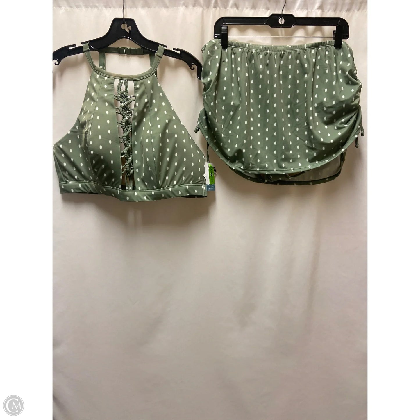 Swimsuit 2pc By Cacique In Green, Size: 1x