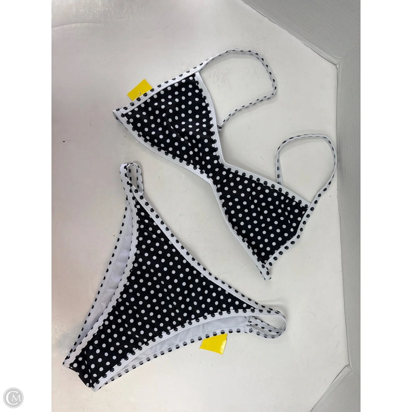 Swimsuit 2pc By Clothes Mentor In Black & White, Size: M