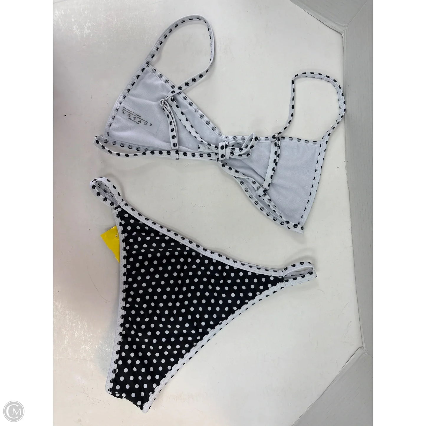 Swimsuit 2pc By Clothes Mentor In Black & White, Size: M