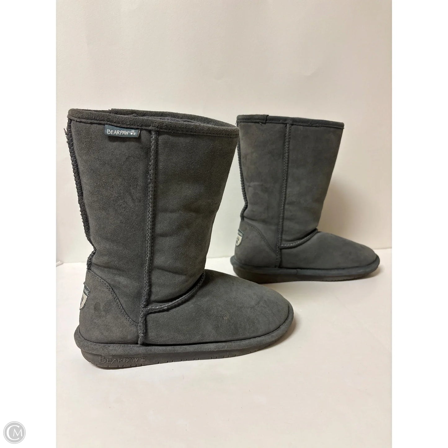 Boots Knee Flats By Bearpaw In Grey, Size: 9