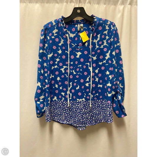 Top Long Sleeve By Elle In Blue, Size: S