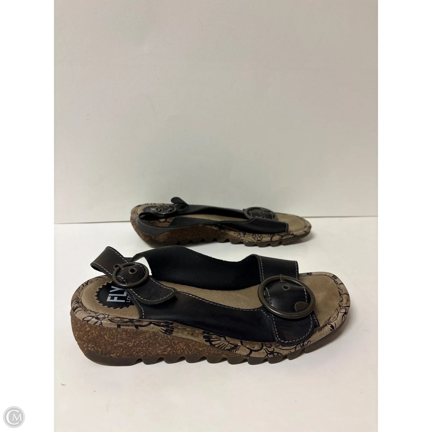 Sandals Flats By Fly London In Black, Size: 8.5