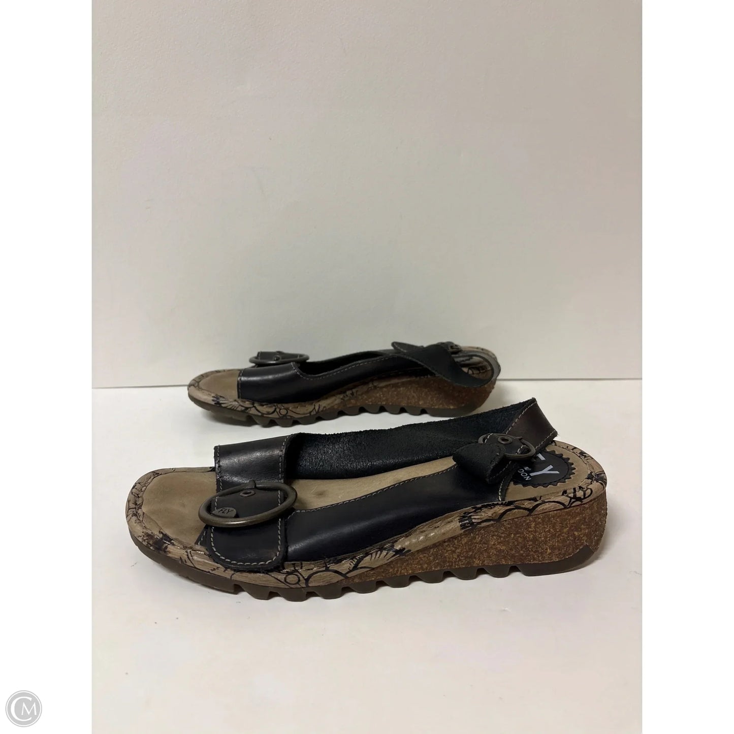 Sandals Flats By Fly London In Black, Size: 8.5