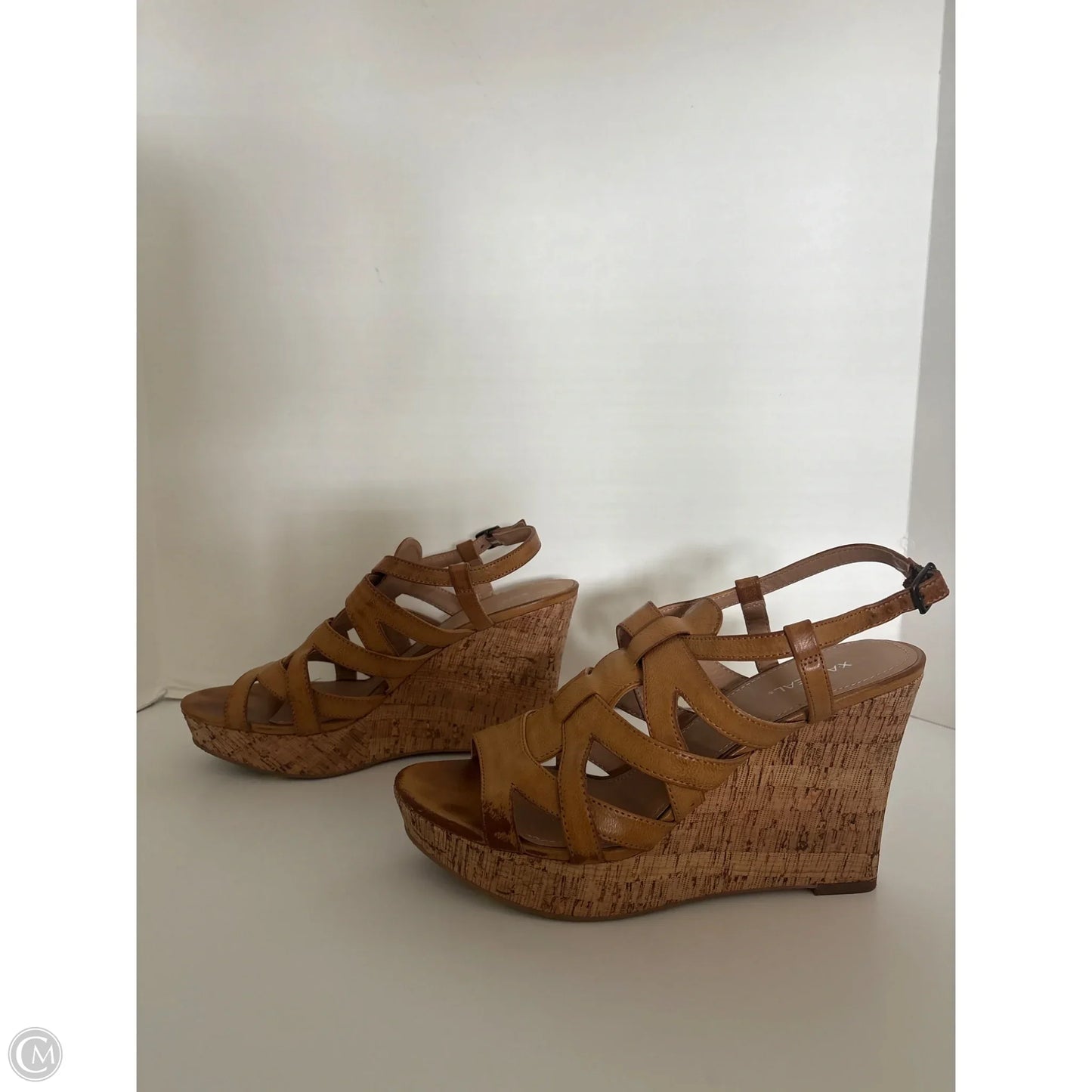 Sandals Heels Platform By Xappeal In Orange, Size: 11