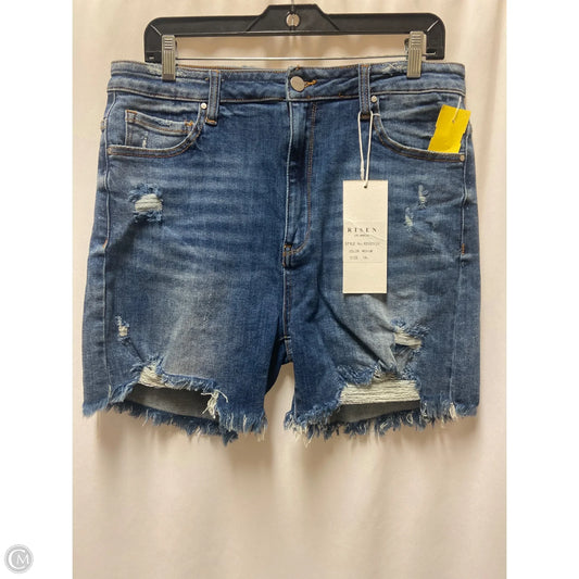 Shorts By Risen In Blue Denim, Size: 1x