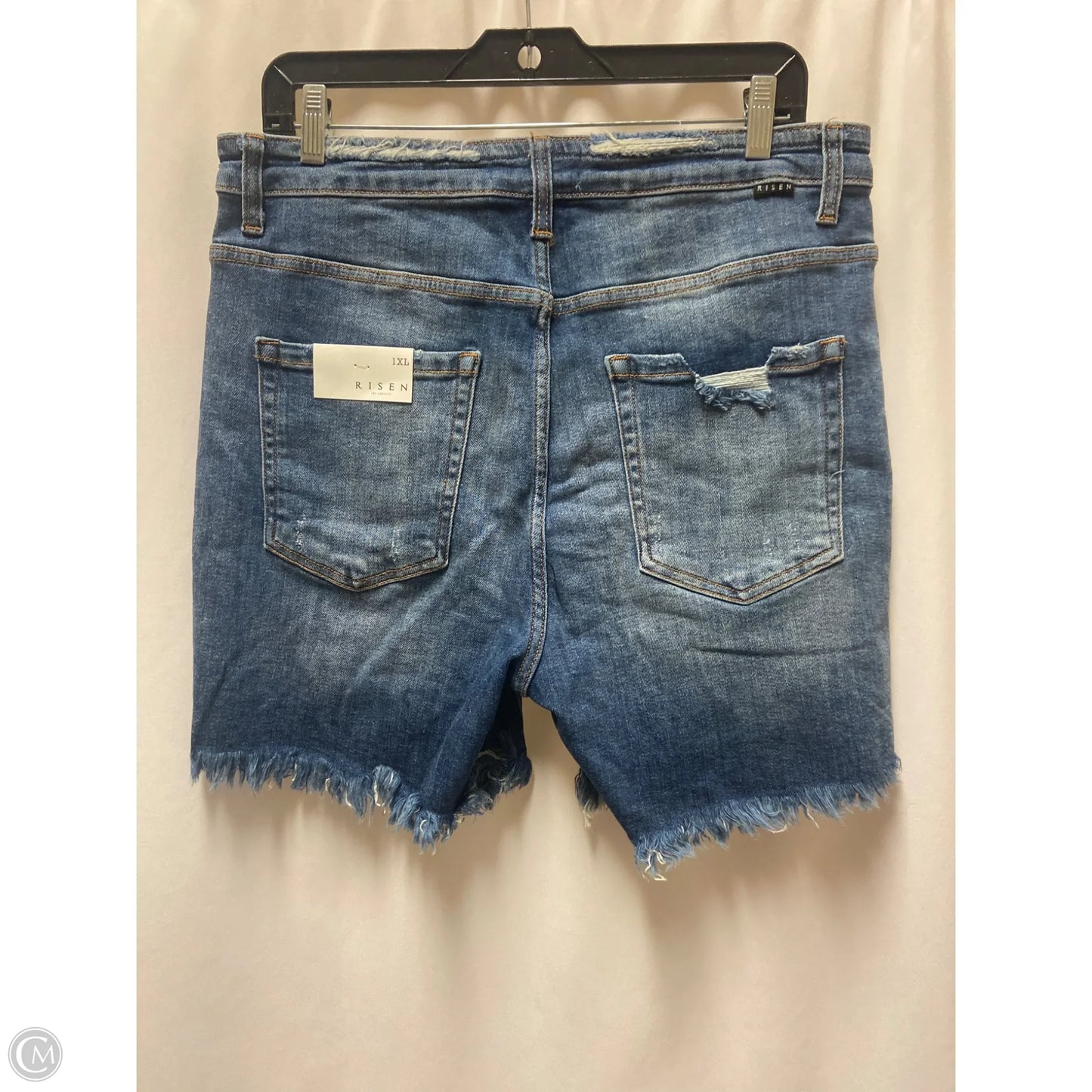 Shorts By Risen In Blue Denim, Size: 1x