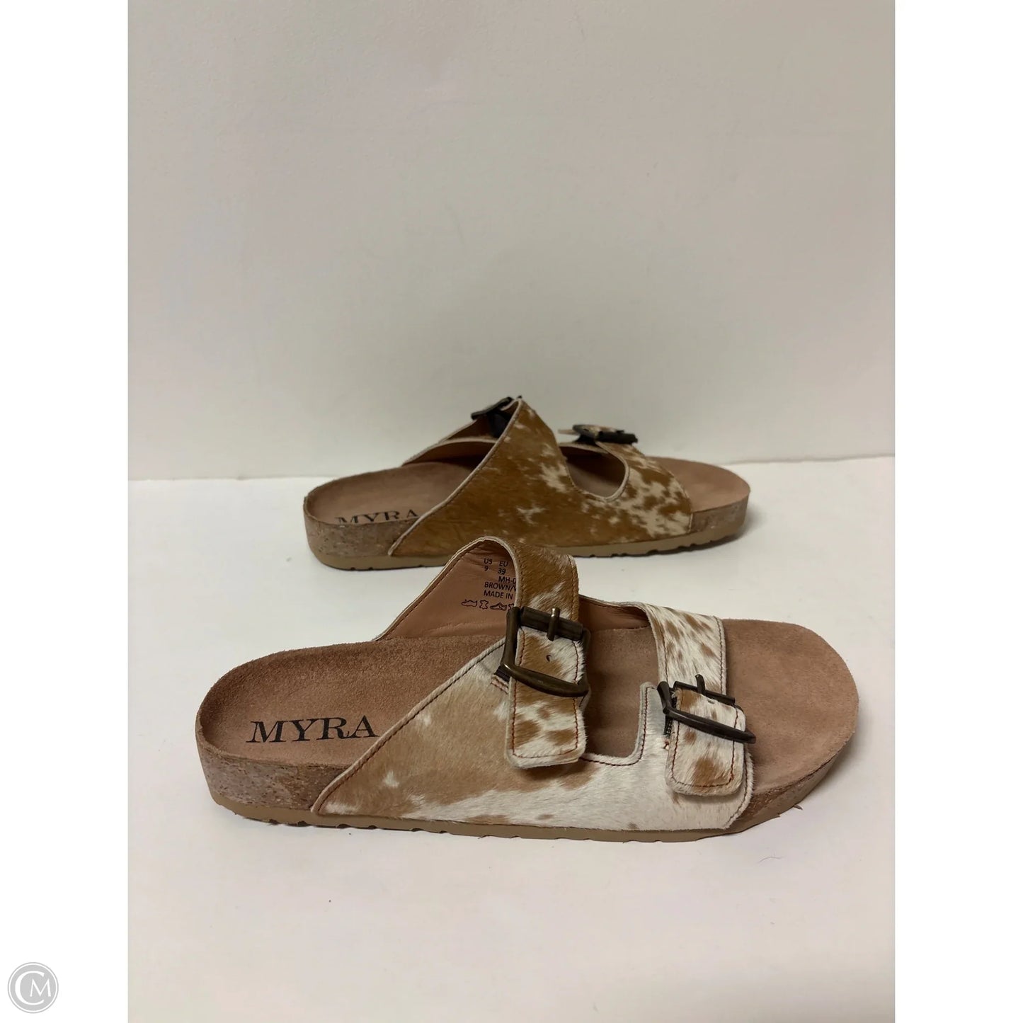 Sandals Flats By Myra In Brown, Size: 9