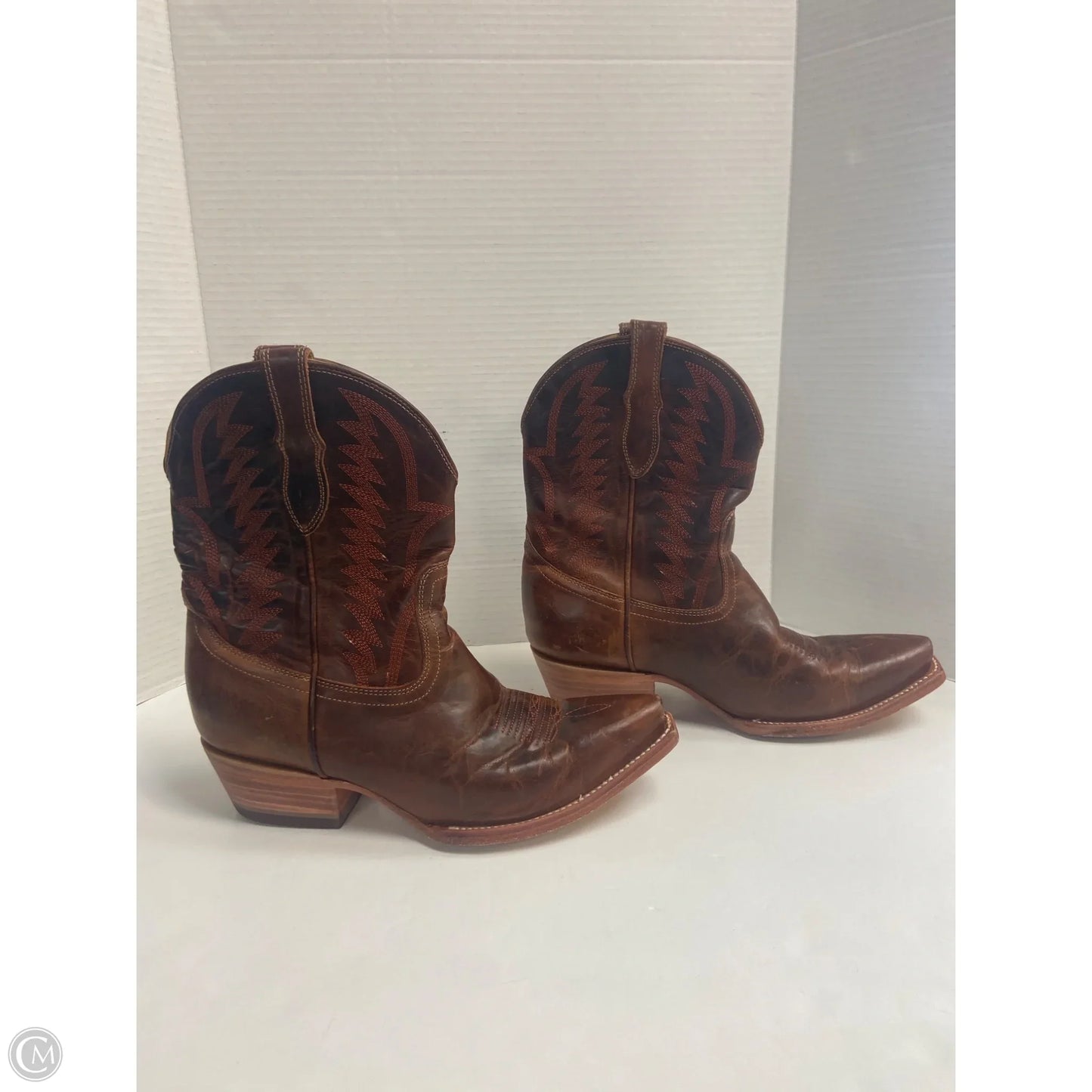 Boots Western By Clothes Mentor In Brown, Size: 9.5