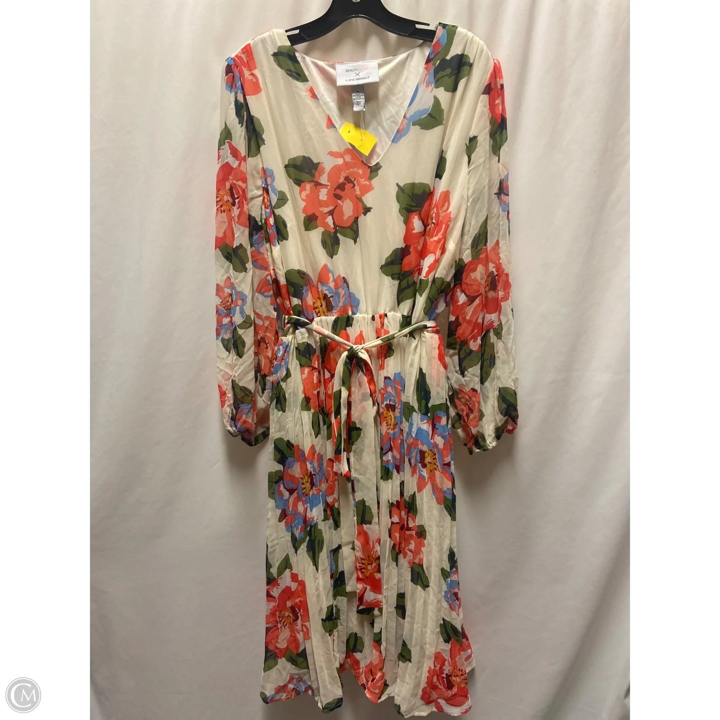 Dress Casual Midi By Lane Bryant In Cream, Size: 3x