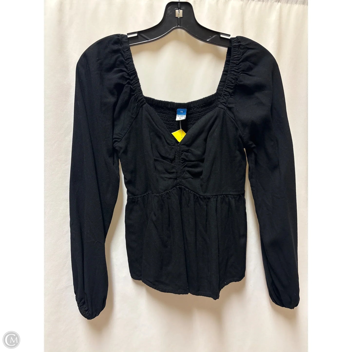 Top Long Sleeve By Old Navy In Black, Size: Xs