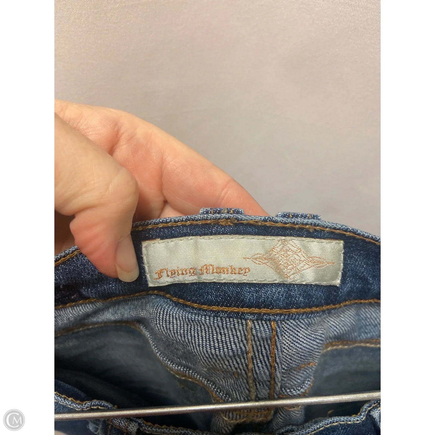 Jeans Boot Cut By Flying Monkey In Blue Denim, Size: 6