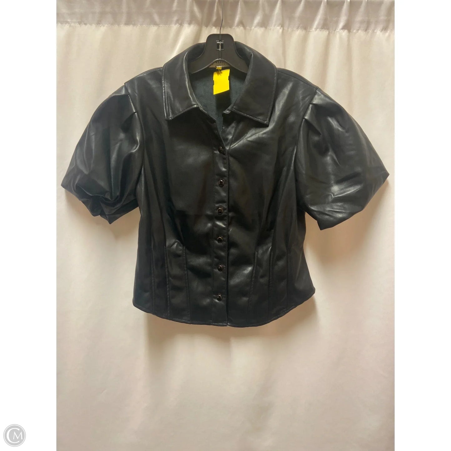 Top Short Sleeve By Bagatelle In Black, Size: L