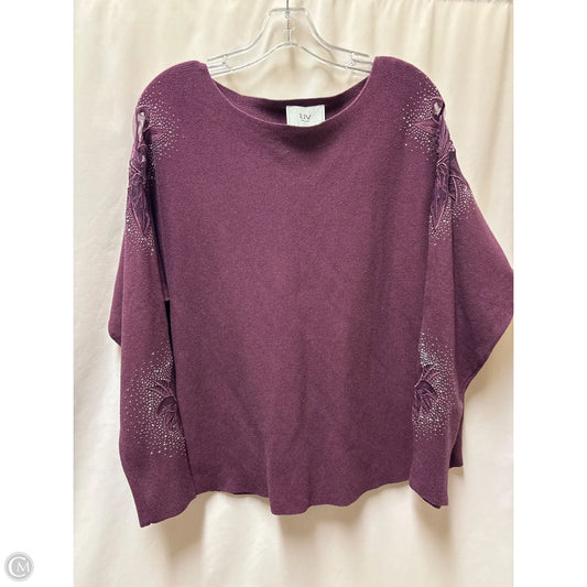 Sweater By Clothes Mentor In Purple, Size: Xl