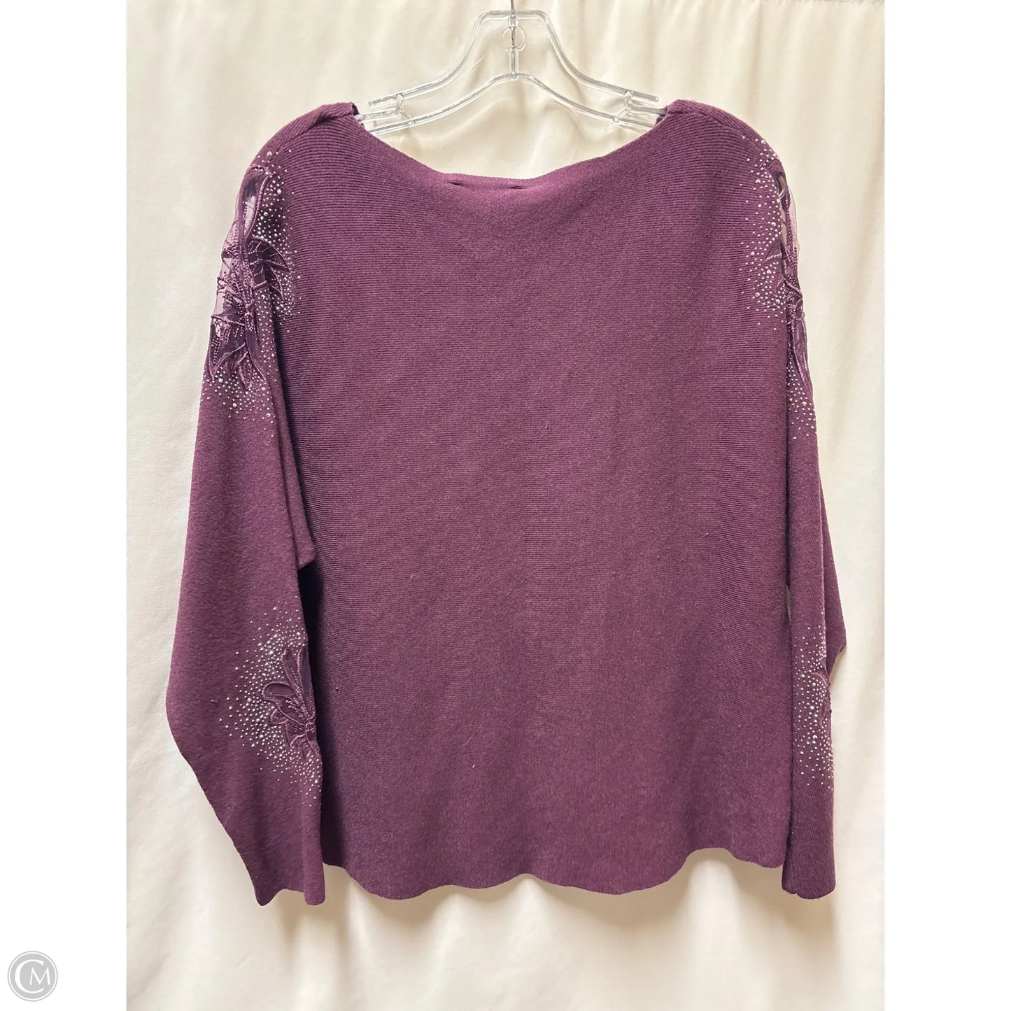 Sweater By Clothes Mentor In Purple, Size: Xl