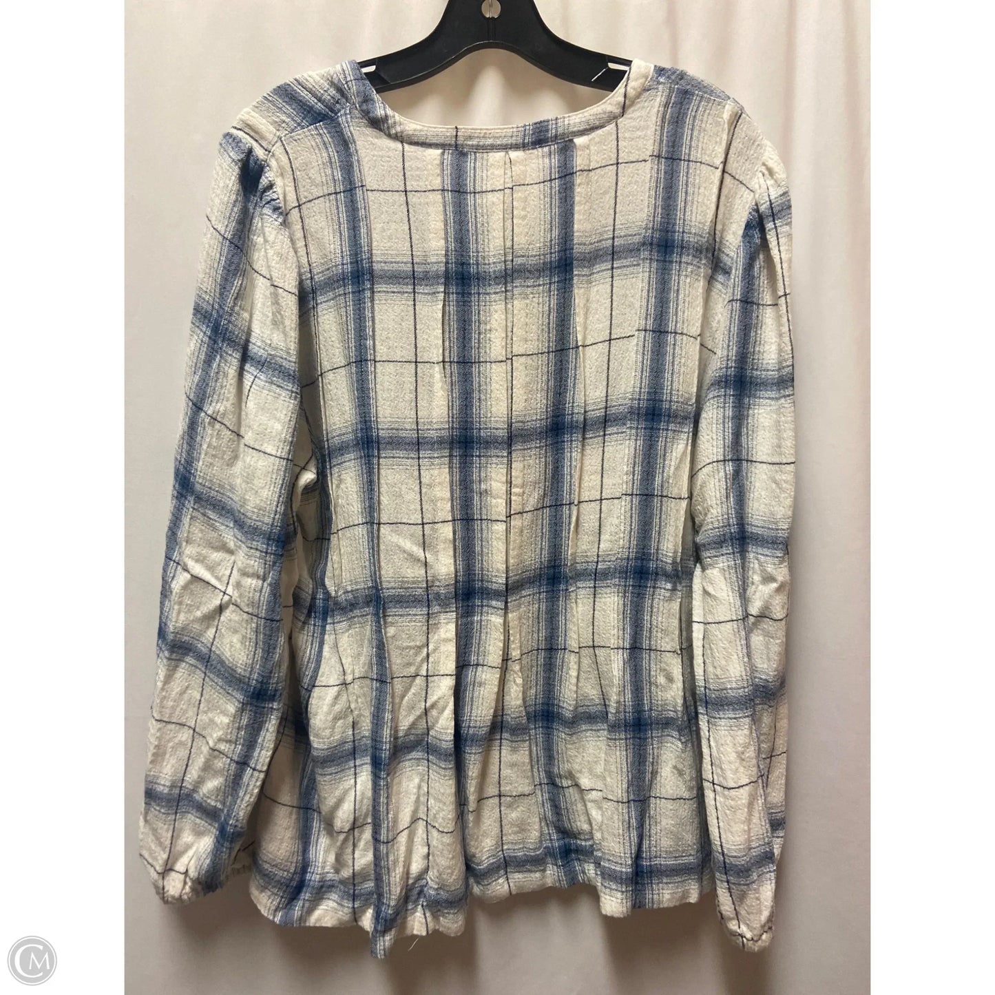 Top Long Sleeve By Cato In Blue, Size: Xl